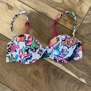 Calvin Klein graffiti bra
